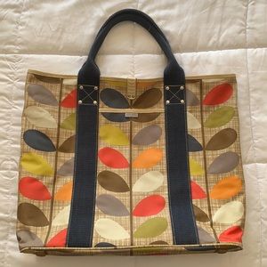Orla Kiely Classic Stem Xlarge Coated Canvas Tote
